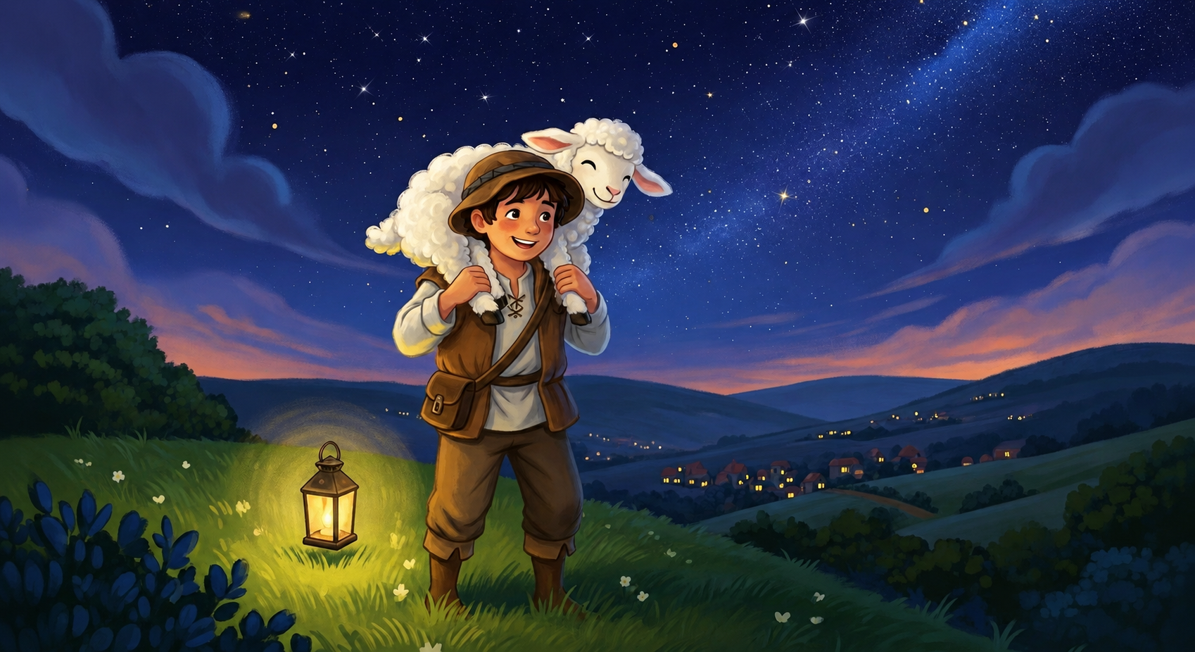 Illustration of children playing together