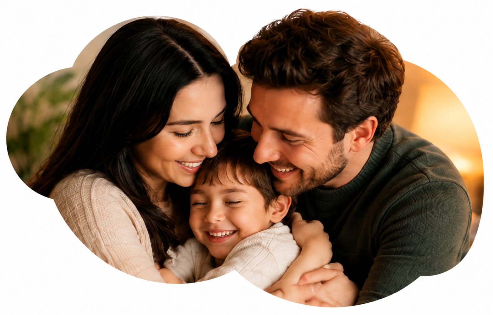 Illustration of parent and child love